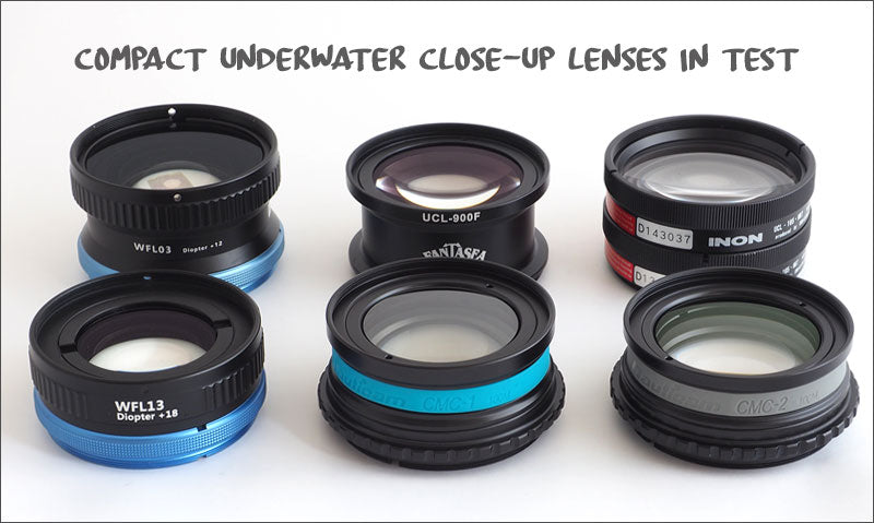 High-magnification compact underwater close-up lenses in test